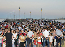 Baku holds concert and fireworks in honor of  National Salvation Day, Azerbaijan, June 15, 2012