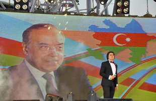 Baku holds concert and fireworks in honor of  National Salvation Day. Azerbaijan, June 15, 2012