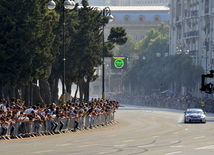 On Sunday a makeshift racetrack at the Baku's central Neftchilar avenue host exhibition race of the current F1 champion team, Red Bull Racing. Azerbaijan, June 17, 2012