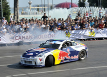 The F1 legend, Red Bull Racing team member David Coulthard drove the racing car. Azerbaijan, June 17, 2012