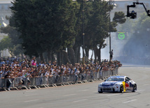 On Sunday a makeshift racetrack at the Baku's central Neftchilar avenue host exhibition race of the current F1 champion team, Red Bull Racing. Azerbaijan, June 17, 2012