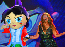 В Баку прошел концерт в поддержку Чемпионата мира по футболу среди девушек. Баку, Азербайджан, 06 июля 2012 г. 