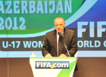 Чемпионат мира по футболу среди женщин (FIFA U-17 Women's World Cup Azerbaijan 2012) будет проходить в Азербайджане с 22 сентября по 13 октября. Баку, Азербайджан, 06 июля 2012 г.