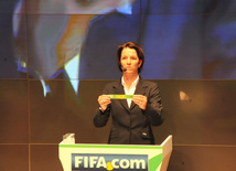 В группу B вошли команды Франции, США, Северной Кореи и Гамбии, в группу С - Мексики, Новой Зеландии, Бразилии и Японии, в группу D - Германии, Китая, Уругвая и Ганы. Баку, Азербайджан, 06 июля 2012 г.