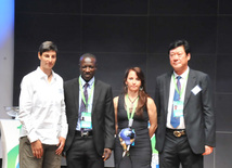 В Баку прошла жеребьевка среди национальных команд, участвующих в чемпионате мира по футболу среди девушек до 17 лет. Баку, Азербайджан, 06 июля 2012 г.