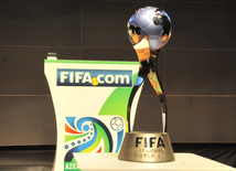 В Баку прошла жеребьевка среди национальных команд, участвующих в чемпионате мира по футболу среди девушек до 17 лет. Баку, Азербайджан, 06 июля 2012 г.