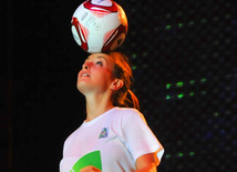 В Баку прошел концерт в поддержку Чемпионата мира по футболу среди девушек. Баку, Азербайджан, 06 июля 2012 г.