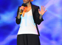 В Баку прошел концерт в поддержку Чемпионата мира по футболу среди девушек. Баку, Азербайджан, 06 июля 2012 г.