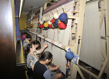 History of art of carpet-weaving in Azerbaijan originated long ago in the Bronze Age. Baku, Azerbaijan, Aug.10, 2012