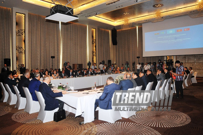 Second meeting of economy ministers of the Cooperation Council of Turkic Speaking States. Baku, Azerbaijan, Aug.14, 2012