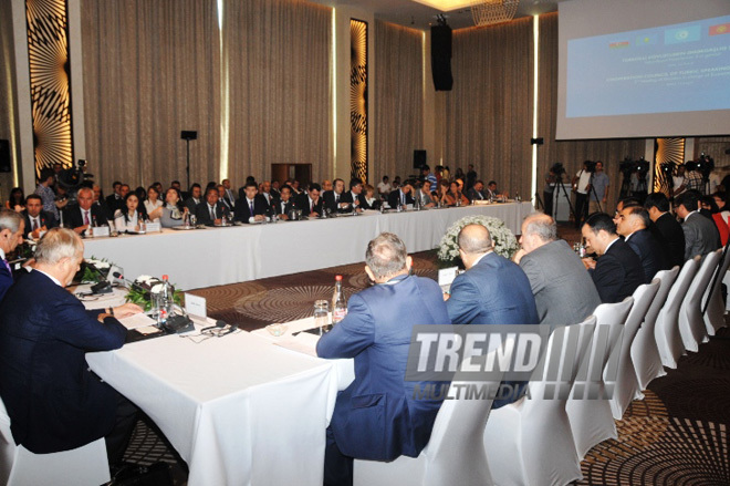 Second meeting of economy ministers of the Cooperation Council of Turkic Speaking States. Baku, Azerbaijan, Aug.14, 2012