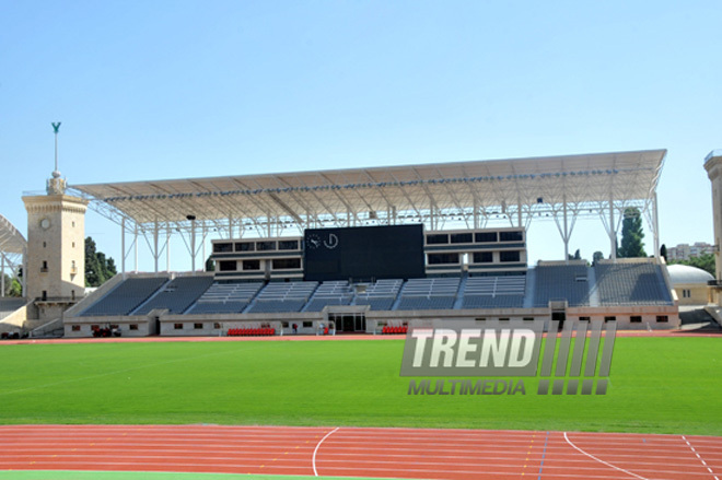 Tofig Bahramov Republican Stadium after major overhaul and reconstruction. Baku, Azerbaijan, Aug.17, 2012
