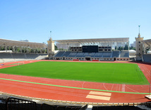 Tofiq Bəhramov adına Respublika Stadionu əsaslı təmir və yenidənqurmadan sonra. Bakı, Azərbaycan, 17 avqust 2012