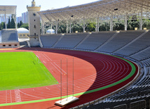 Tofiq Bəhramov adına Respublika Stadionu əsaslı təmir və yenidənqurmadan sonra. Bakı, Azərbaycan, 17 avqust 2012