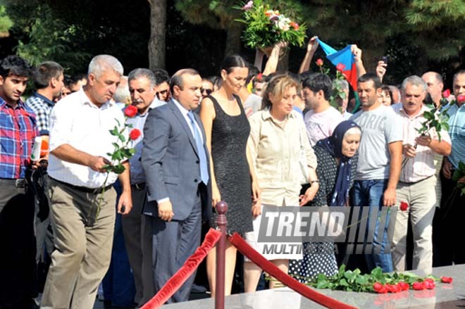 Officer Ramil Safarov convicted in Hungary returns to Azerbaijan. Baku, Azerbaijan, Aug.31, 2012