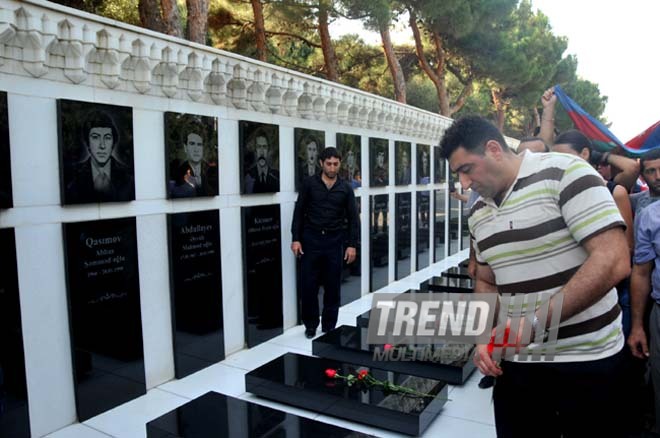 Officer Ramil Safarov convicted in Hungary returns to Azerbaijan. Baku, Azerbaijan, Aug.31, 2012