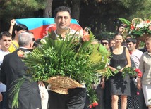 Officer Ramil Safarov convicted in Hungary returns to Azerbaijan. Baku, Azerbaijan, Aug.31, 2012