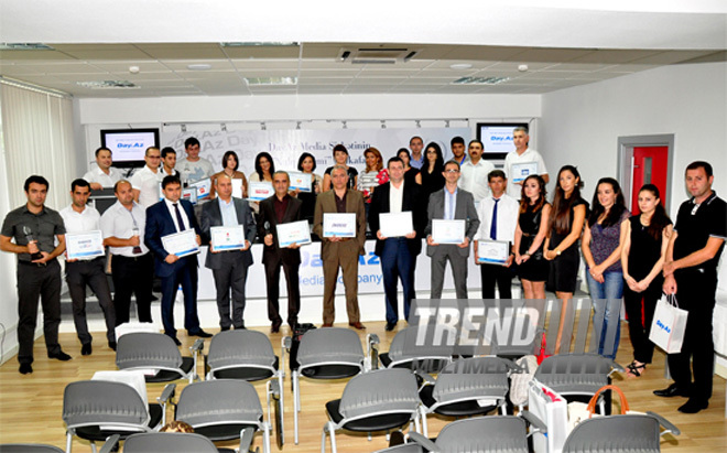 Day.Az media company awards winners with "People's Choice" premium. Baku, Azerbaijan, Sep.04, 2012 