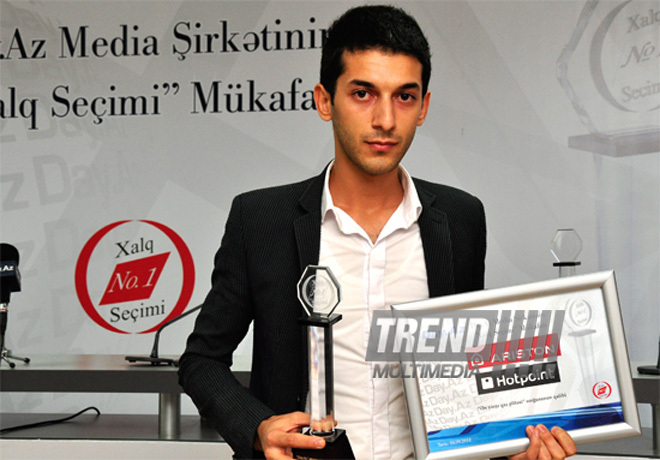 Day.Az media company awards winners with "People's Choice" premium. Baku, Azerbaijan, Sep.04, 2012 