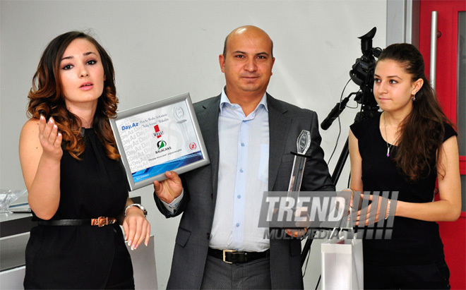 Day.Az media company awards winners with "People's Choice" premium. Baku, Azerbaijan, Sep.04, 2012 