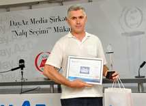 Day.Az media company awards winners with "People's Choice" premium. Baku, Azerbaijan, Sep.04, 2012 