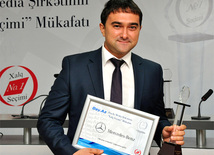 The winner of the survey "Best Car" - "Mercedes". Baku, Azerbaijan, Sep.04, 2012 