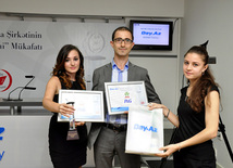 Day.Az media company awards winners with "People's Choice" premium. Baku, Azerbaijan, Sep.04, 2012 