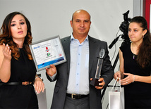 Day.Az media company awards winners with "People's Choice" premium. Baku, Azerbaijan, Sep.04, 2012 