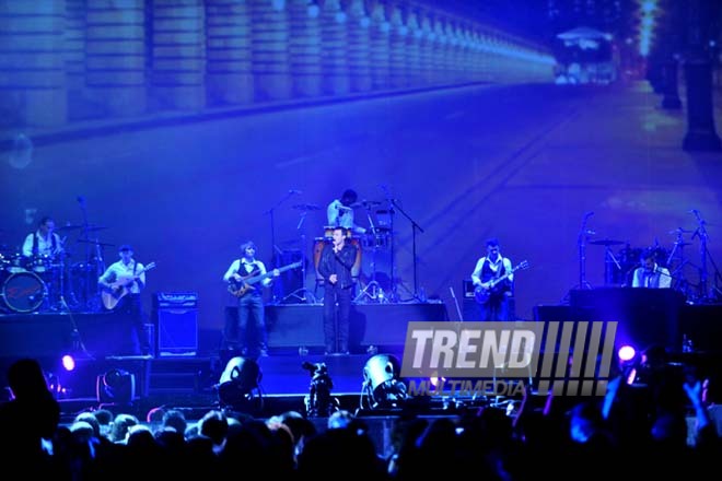 Cennifer Lopez Bakıda konsert proqramı ilə çıxış edib. Bakı, Azərbaycan, 23 sentyabr 2012 