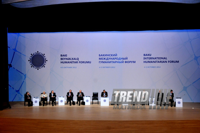 The 2nd Baku International Humanitarian Forum. Baku, Azerbaijan, Oct.04, 2012