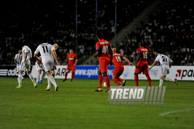 Azərbaycanın “Neftçi” futbol klubu ilə İtalyanın “İnter” klubu arasında Avropa Liqasının qrup mərhələsi çərçivəsində görüş. Bakı, Azərbaycan, 04 oktyabr 2012  