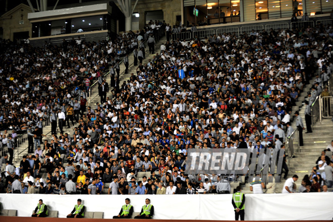 Azərbaycanın “Neftçi” futbol klubu ilə İtalyanın “İnter” klubu arasında Avropa Liqasının qrup mərhələsi çərçivəsində görüş. Bakı, Azərbaycan, 04 oktyabr 2012  