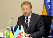 Chairman of the Presidency of Bosnia and Herzegovina Bakir Izetbegović. Baku, Azerbaijan, Oct.18, 2012