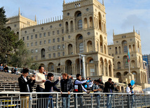 Bakıda "City Challenge" yarışlarının təsnifatlandırma sessiyası. Bakı, Azərbaycan, 26 oktyabr 2012
