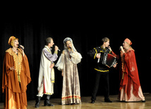 Baku hosts concert of folk ensemble "Russkie dikovinki" from Moscow. Azerbaijan, Oct.30, 2012