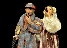 Baku hosts concert of folk ensemble "Russkie dikovinki" from Moscow. Azerbaijan, Oct.30, 2012