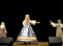 Baku hosts concert of folk ensemble "Russkie dikovinki" from Moscow. Azerbaijan, Oct.30, 2012