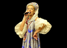 Baku hosts concert of folk ensemble "Russkie dikovinki" from Moscow. Azerbaijan, Oct.30, 2012