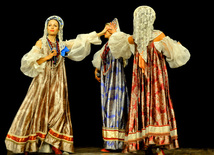 Baku hosts concert of folk ensemble "Russkie dikovinki" from Moscow. Azerbaijan, Oct.30, 2012