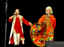 Baku hosts concert of folk ensemble "Russkie dikovinki" from Moscow. Azerbaijan, Oct.30, 2012