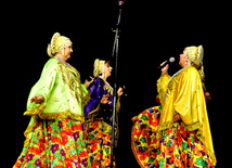 Baku hosts concert of folk ensemble "Russkie dikovinki" from Moscow. Azerbaijan, Oct.30, 2012