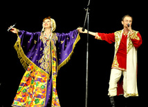 Baku hosts concert of folk ensemble "Russkie dikovinki" from Moscow. Azerbaijan, Oct.30, 2012