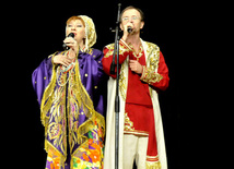 Baku hosts concert of folk ensemble "Russkie dikovinki" from Moscow. Azerbaijan, Oct.30, 2012