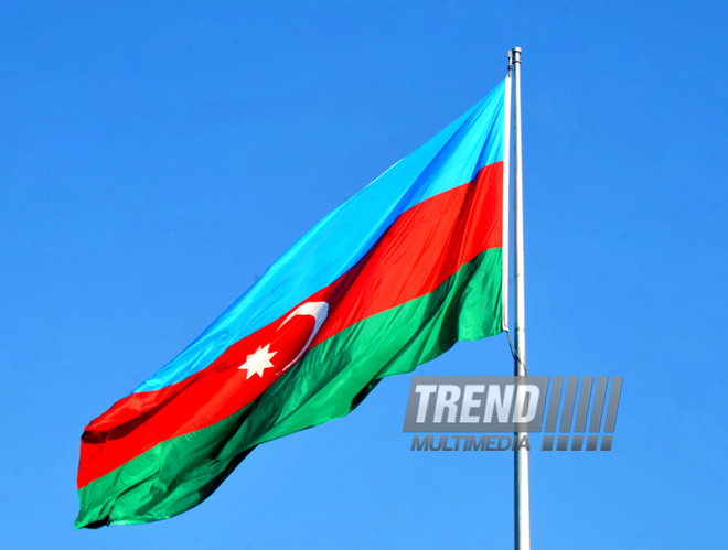 Azerbaijan celebrates National Flag Day on November 9. Baku, Azerbaijan. 2012  