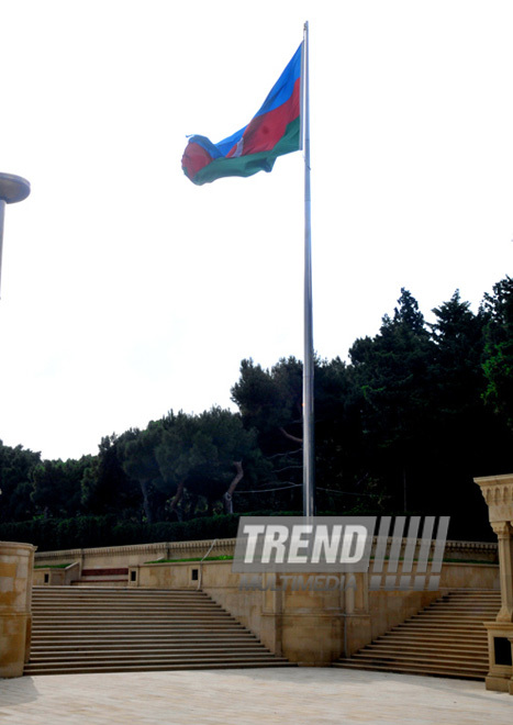 Azerbaijan celebrates National Flag Day on November 9. Baku, Azerbaijan. 2012  