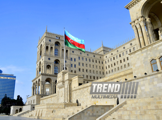 Azerbaijan celebrates National Flag Day on November 9. Baku, Azerbaijan. 2012  