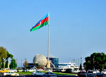 Azerbaijan celebrates National Flag Day on November 9. Baku, Azerbaijan. 2012 