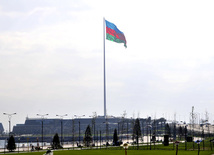 Azerbaijan celebrates National Flag Day on November 9. Baku, Azerbaijan. 2012 