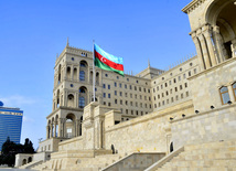 Azerbaijan celebrates National Flag Day on November 9. Baku, Azerbaijan. 2012 