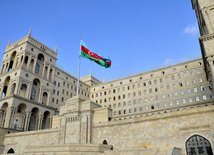 Azerbaijan celebrates National Flag Day on November 9. Baku, Azerbaijan. 2012 